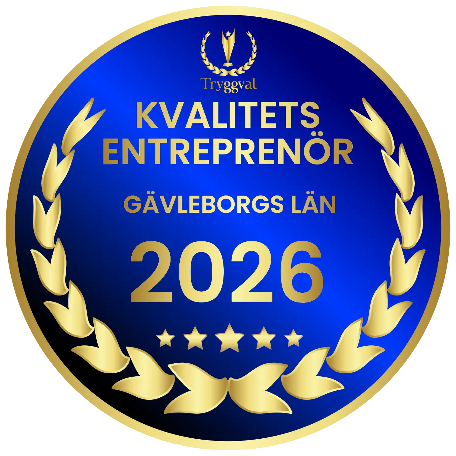 Kvalitets entreprenör 2026 i Gävleborgs län